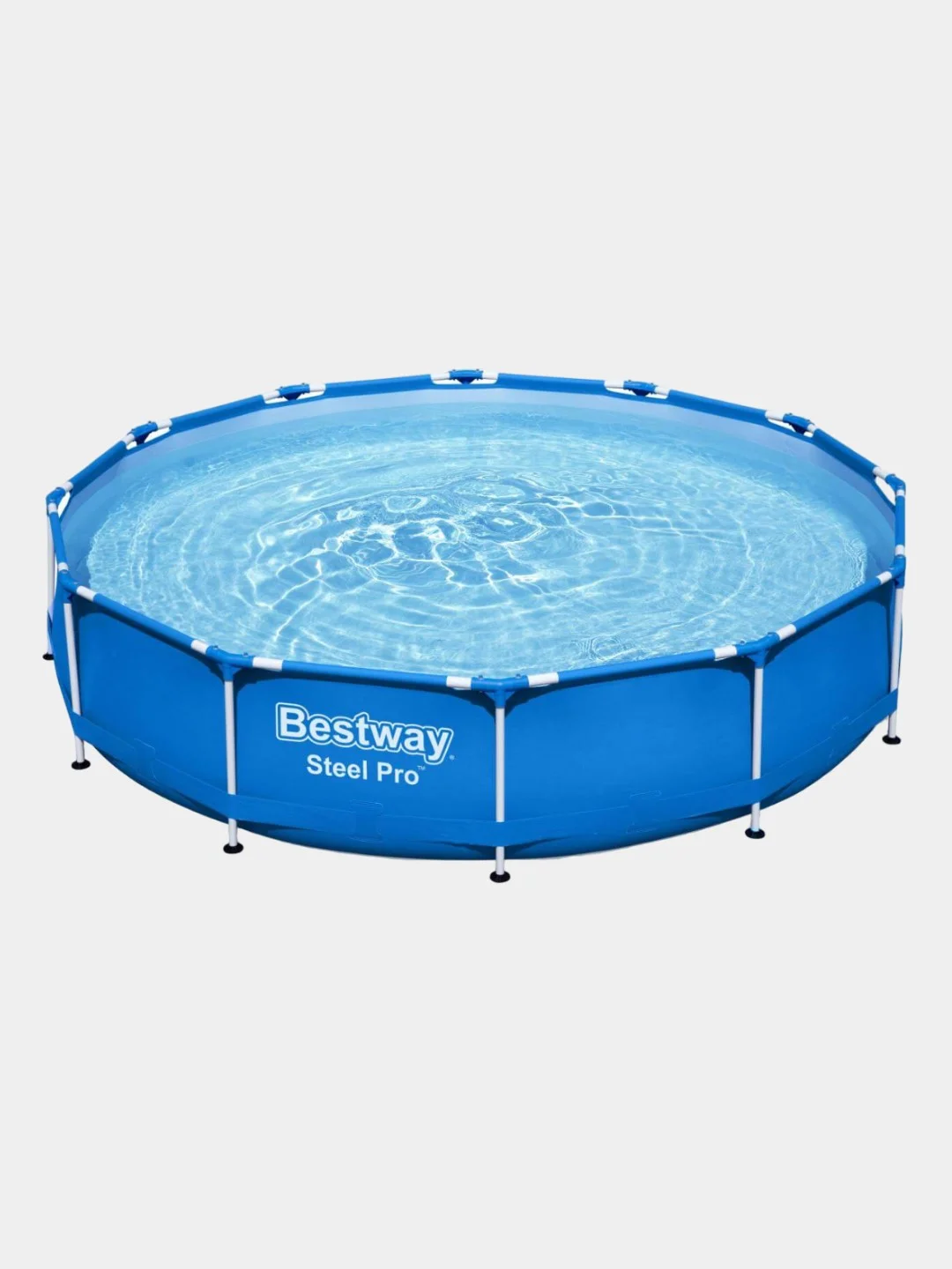 Темно-синий каркасный бассейн Bestway Steel Pro 305 х 76 см / 366 х 76 см