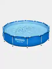 Темно-синий каркасный бассейн Bestway Steel Pro 305 х 76 см / 366 х 76 см