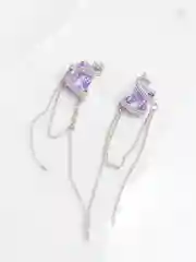 Женские серьги с подвесками - цепочками