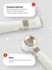 Фен-щетка для сушки и укладки волос Zofft But 6 в 1, 6 насадок, керамическое покрытие