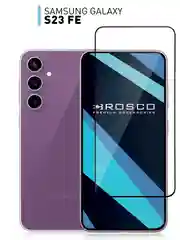Прозрачный 1-2 шт стекло для Samsung Galaxy S23 FE защитное ROSCO прозрачное олеофобное с рамкой