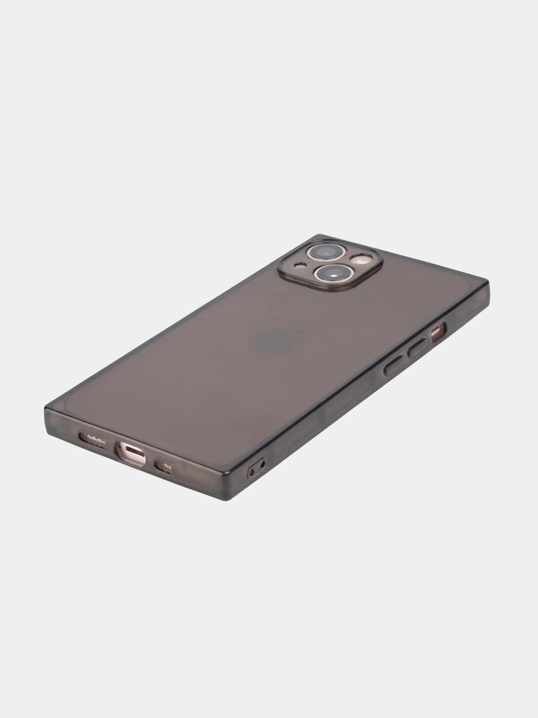 Прозрачный чехол для Apple iPhone 13 силиконовый КАРТОФАН прозрачный прямоугольный с защитой камер