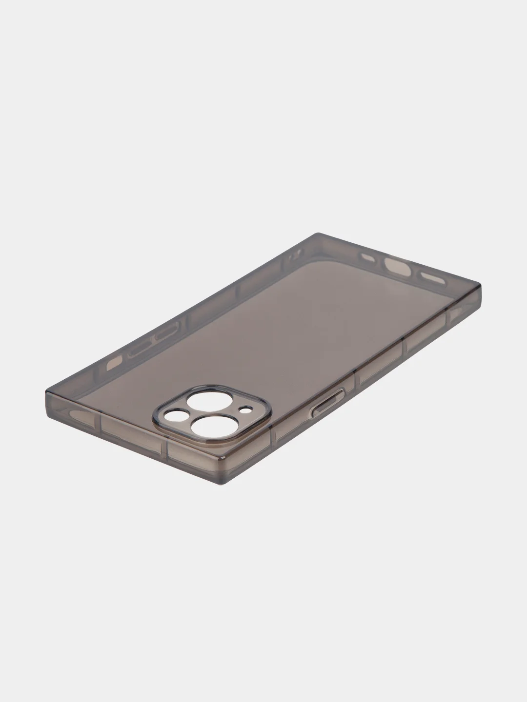 Прозрачный чехол для Apple iPhone 13 силиконовый КАРТОФАН прозрачный прямоугольный с защитой камер