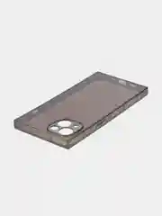 Прозрачный чехол для Apple iPhone 13 силиконовый КАРТОФАН прозрачный прямоугольный с защитой камер