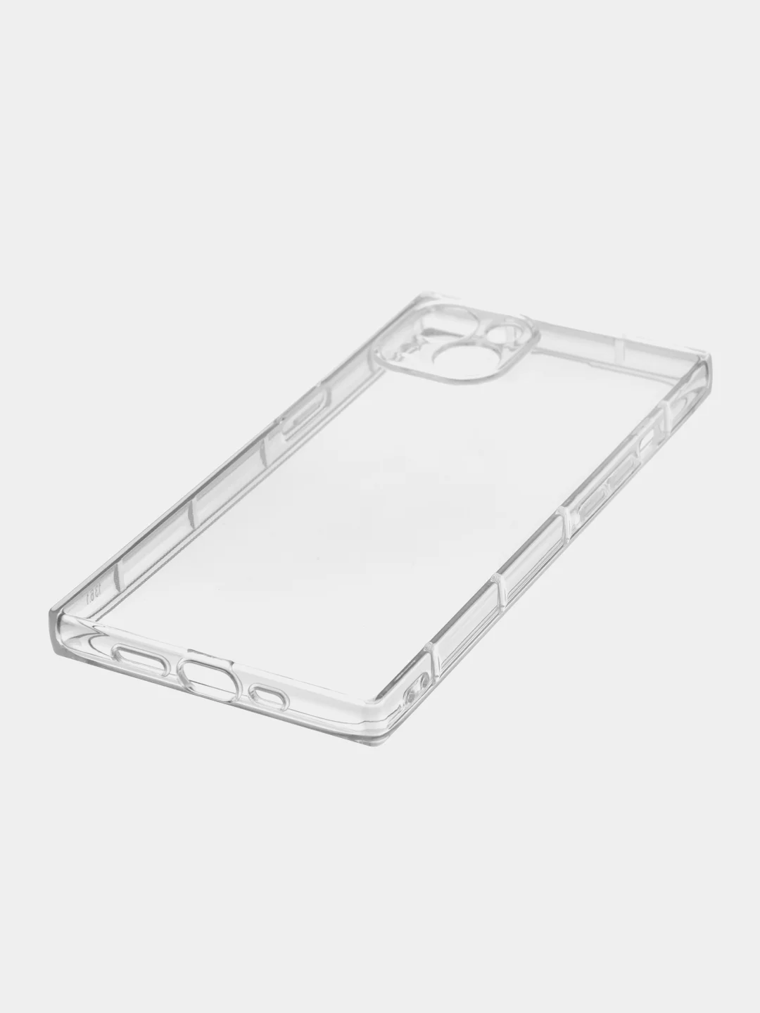 Прозрачный чехол для Apple iPhone 13 силиконовый КАРТОФАН прозрачный прямоугольный с защитой камер