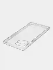 Прозрачный чехол для Apple iPhone 13 силиконовый КАРТОФАН прозрачный прямоугольный с защитой камер