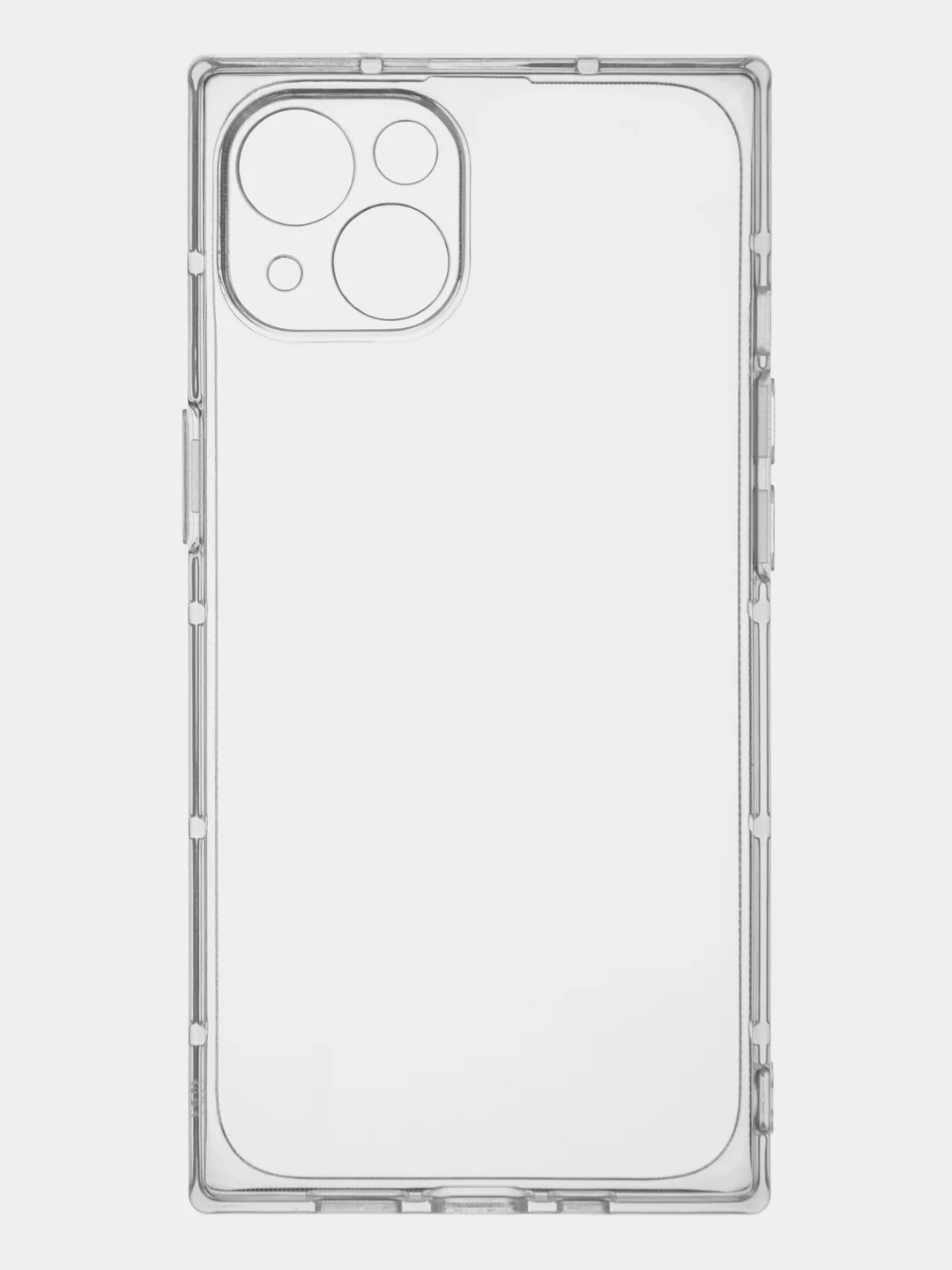 Прозрачный чехол для Apple iPhone 13 силиконовый КАРТОФАН прозрачный прямоугольный с защитой камер