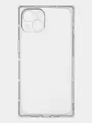 Прозрачный чехол для Apple iPhone 13 силиконовый КАРТОФАН прозрачный прямоугольный с защитой камер