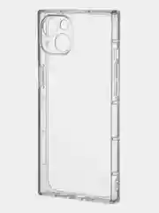 Прозрачный чехол для Apple iPhone 13 силиконовый КАРТОФАН прозрачный прямоугольный с защитой камер