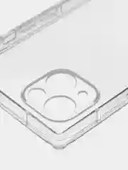 Прозрачный чехол для Apple iPhone 13 силиконовый КАРТОФАН прозрачный прямоугольный с защитой камер