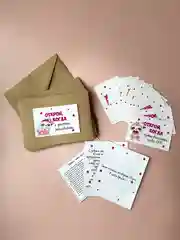 Набор конверты Открой когда. наклейки, карточки. Для подруги, девушки, женщины,, сестры
