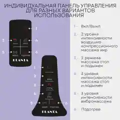 Массажер для ног складной с подогревом PLANTA MF-50, роликовый массаж стоп, лодыжек, икр