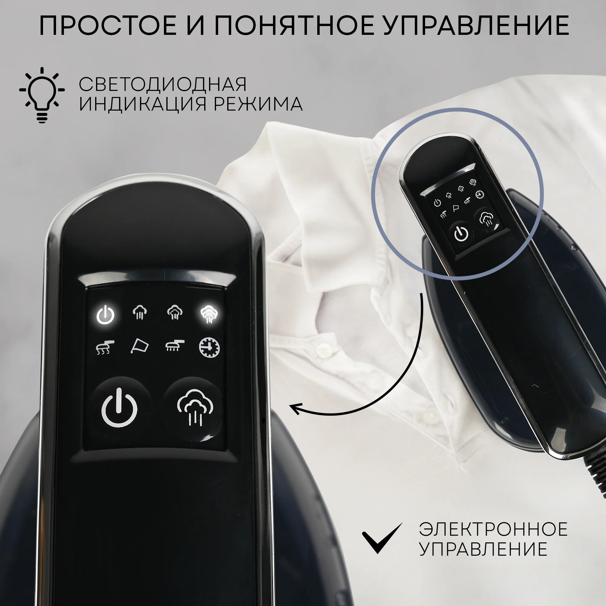 Отпариватель ручной утюг PLANTA PLS-H03, сухая глажка и отпаривание