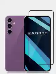 Прозрачный 1-2 шт стекло для Samsung Galaxy S23 FE защитное ROSCO прозрачное олеофобное с рамкой