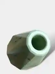 Зеленый декоративная мини ваза из гипса/для диффузора/декор для дома/гипсовое изделие/ручная работ
