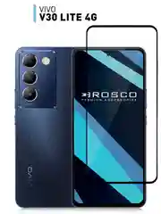 1-2 шт стекло для Vivo V30 Lite 4G защитное ROSCO прозрачное олеофобное с чёрной рамкой