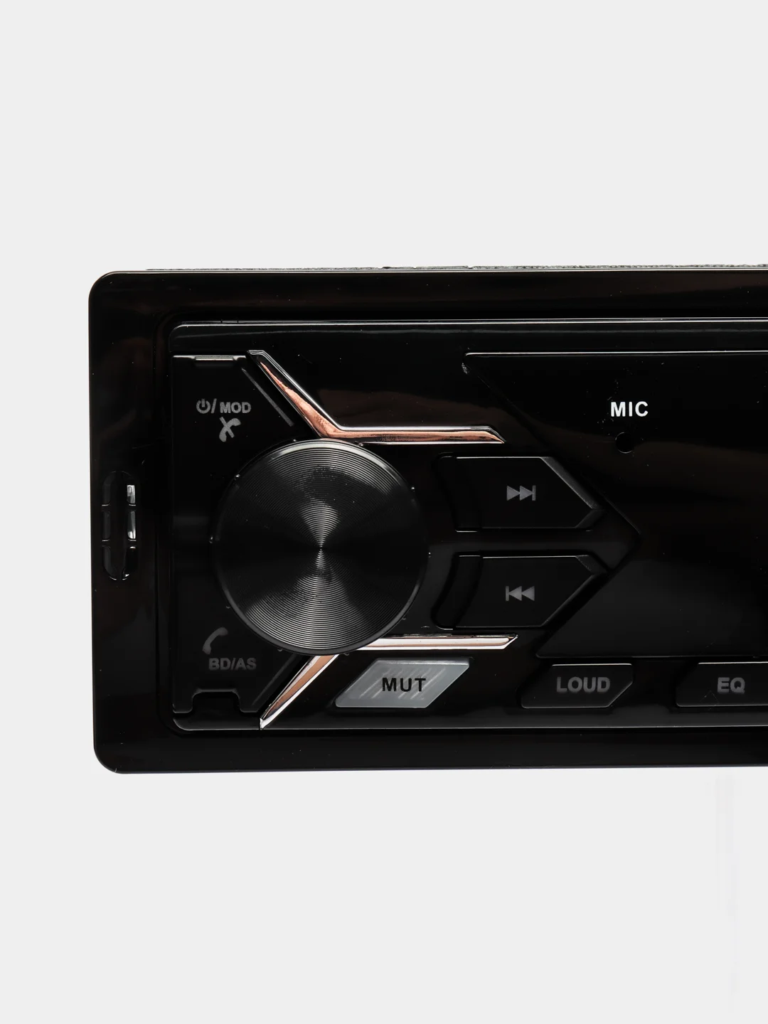 Магнитола автомобильная / автомагнитола 1 DIN Bluetooth, AUX, USB, пульт, 12-24 V