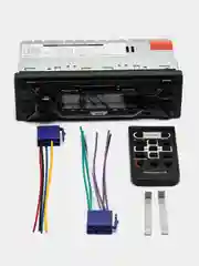 Магнитола автомобильная / автомагнитола 1 DIN Bluetooth, AUX, USB, Type-c, пульт