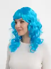 Бордовый парик цветной, длинный, карнавальный, новогодний
