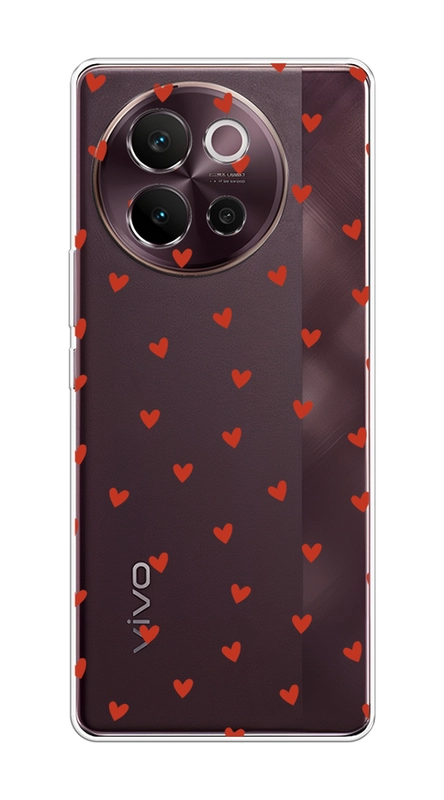 Чехол на Vivo V40 Lite 5G / Виво В40 Лайт 5G прозрачный, с принтом, защита камеры