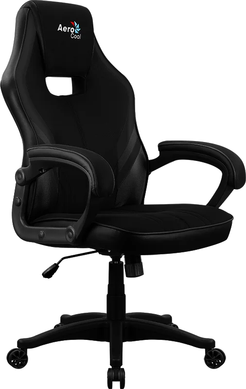 Кресло Aerocool AERO 2 Alpha All black  (150кг, ткань AIR MESH, фикс. подлокотник)