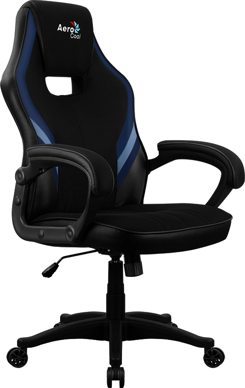 Кресло Aerocool AERO 2 Alpha black/blue (150кг, ткань AIR MESH, фикс. подлокотник)