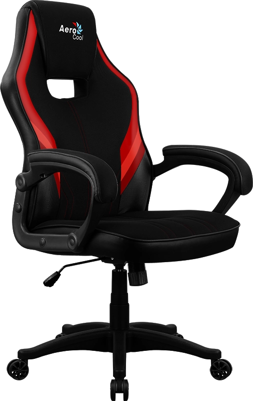 Кресло Aerocool AERO 2 Alpha black/red (150кг, ткань AIR MESH, фикс. подлокотник)