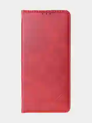 Красный чехол-книжка для Infinix Note 40 (4G) из высококачественной искусственной кожи