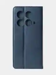 Синий чехол-книжка для Infinix Note 40 (4G) из высококачественной искусственной кожи