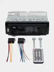 Магнитола автомобильная / автомагнитола 1 DIN Bluetooth, AUX, USB, пульт