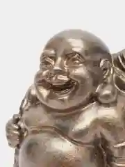 Желтый золотой хотей с мешком феншуй  талисман богатства