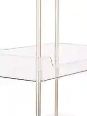 Этажерка трёхъярусная для ванной и кухни на колёсах, 40,5x22,5x64 см