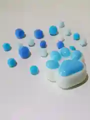 Голубой лапка сквиш антистресс, жмякалка Кошачья лапка, Мялка Лапка