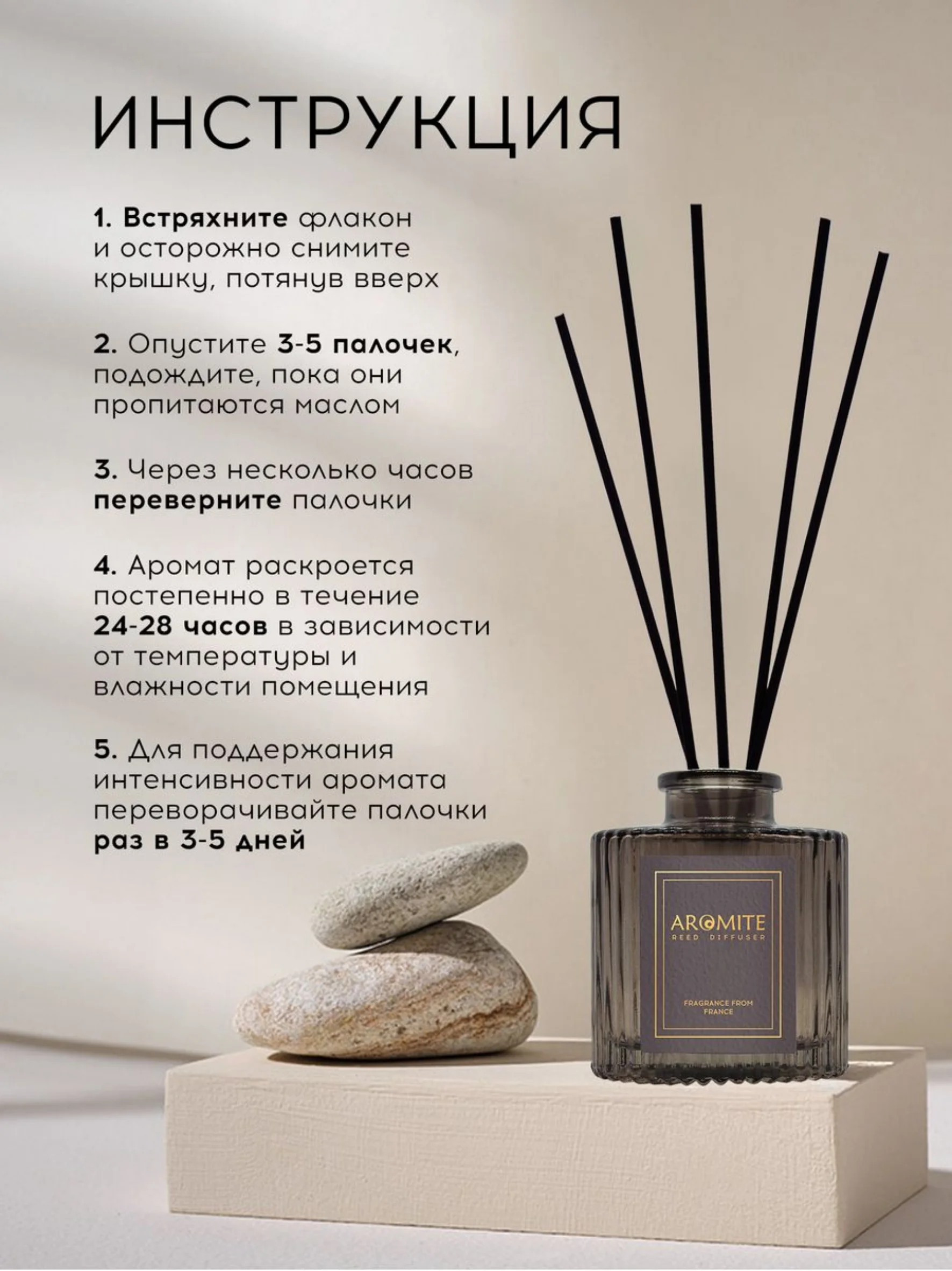 Ароматический диффузор с палочками для дома "ROYAL MANGO"