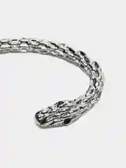 Серебряный серьга женская кафф, змея