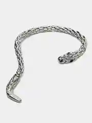 Серебряный серьга женская кафф, змея