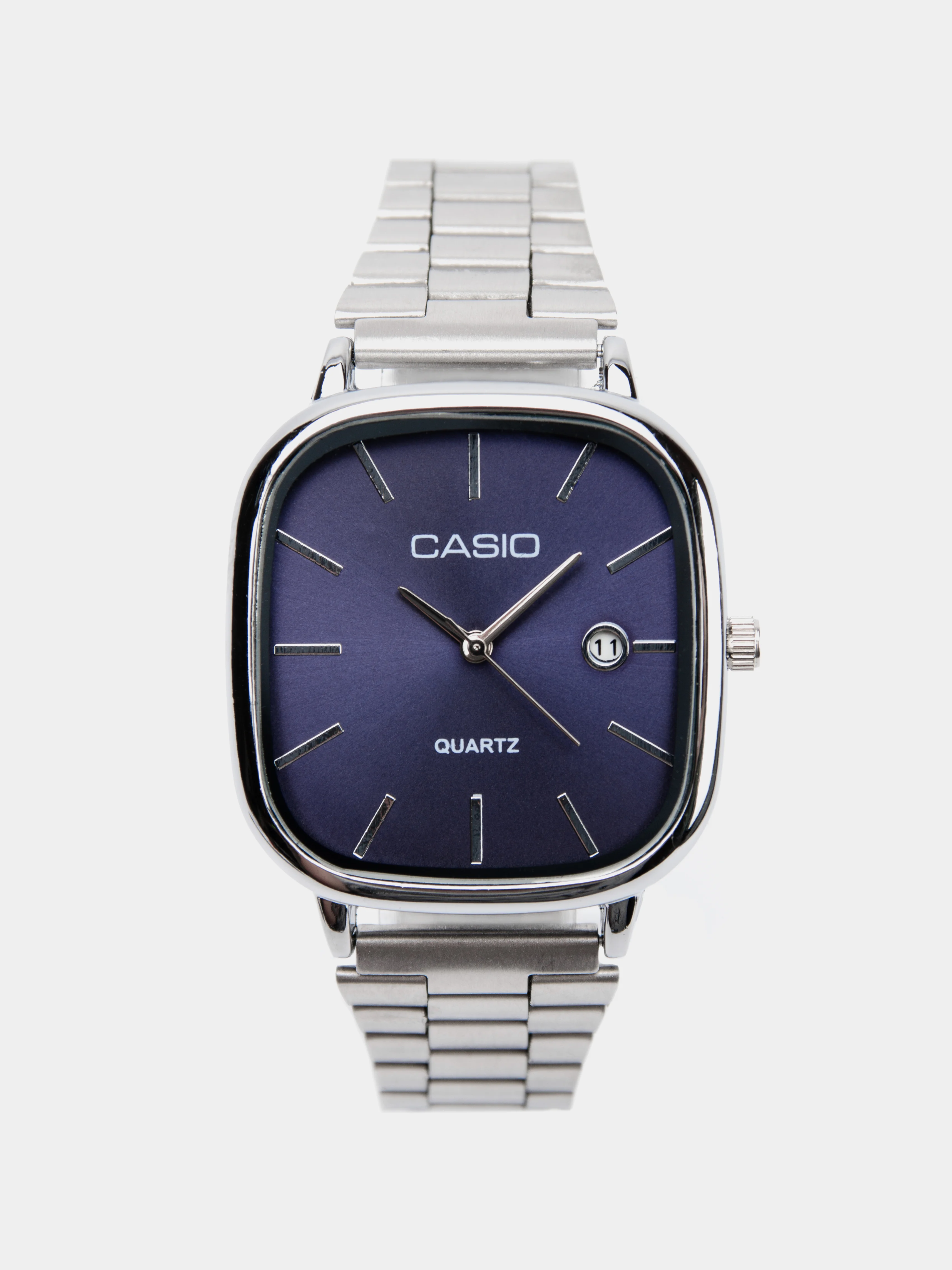 Серебряный часы мужские наручные Casio