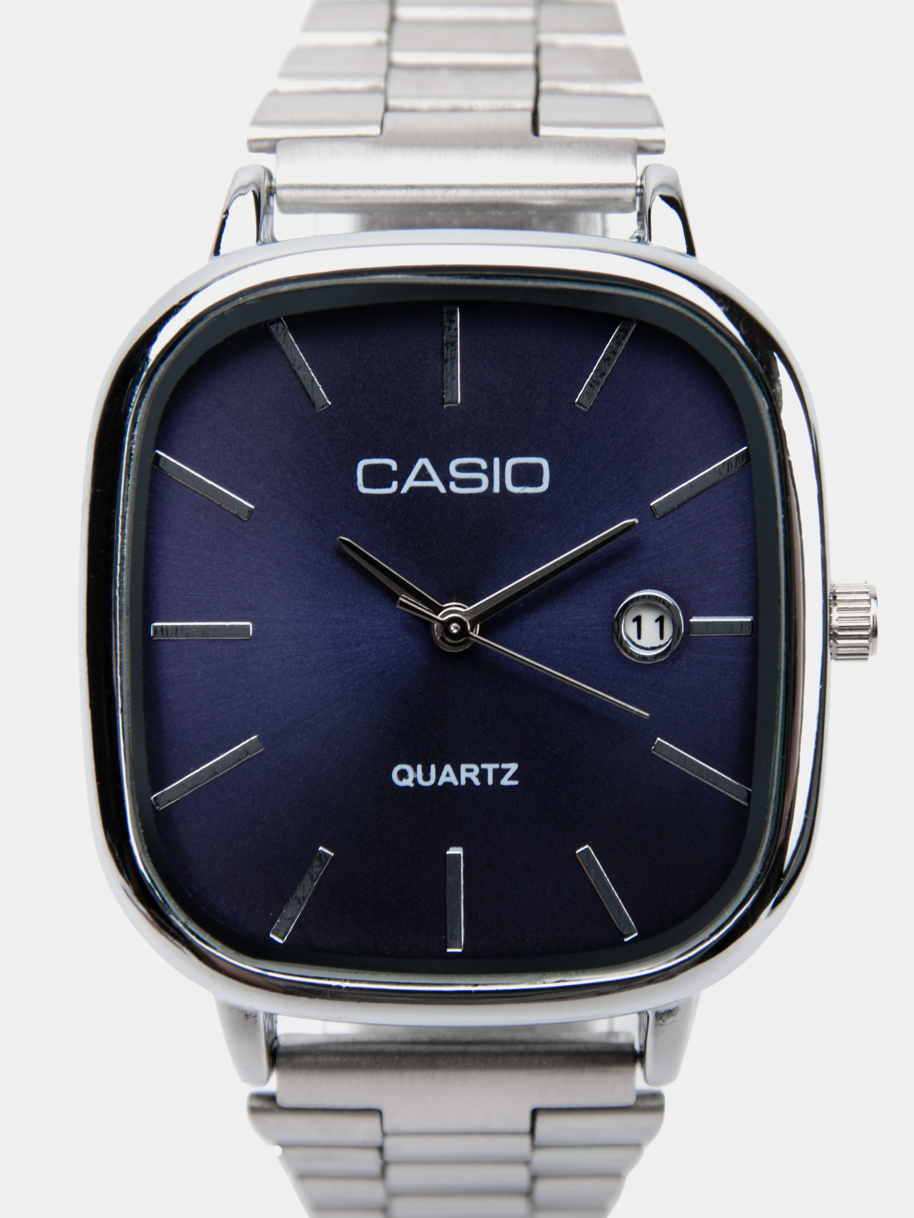 Серебряный часы мужские наручные Casio