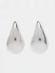 Серебряный серьги объемные капли женские