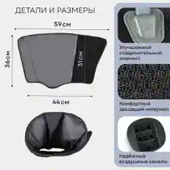 Компрессионный массажер для ног, стоп, икр и рук MFC-50, 3 режима, подогрев