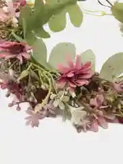 Фиолетовый венок на голову с цветами