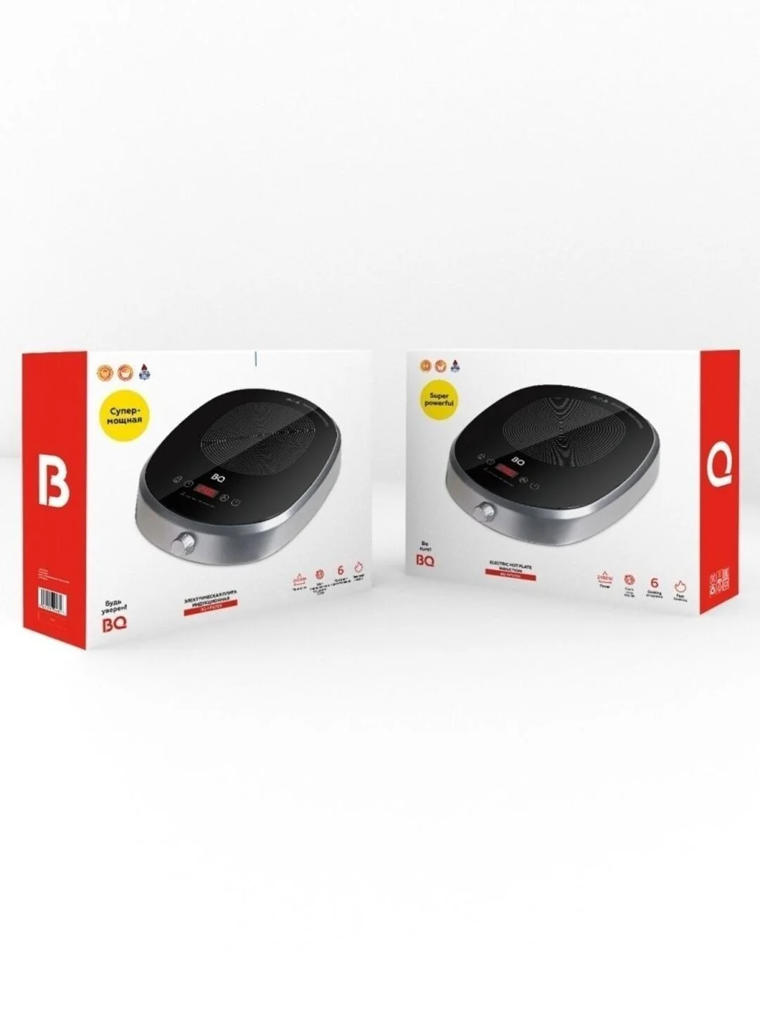 Серый индукционная настольная плита BQ HP121SS