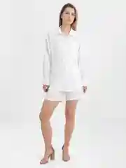 Белый костюм женский летний, ткань сингапур