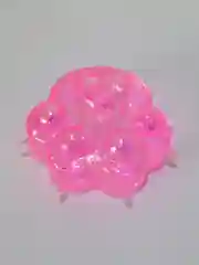 Розовый лапка антистресс сквиш большой, жмякалка Кошачья лапка, Мялка Лапка котика с блестками