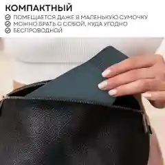 Пояс-миостимулятор для пресса, тренажер мышц PLANTA EMS-600 с подогревом ультратонкий