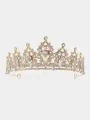 Белый корона, диадема свадебная для невесты на голову