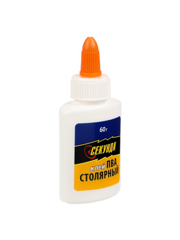 Клей столярный "Секунда" 60 г, на индивидуальном блистере