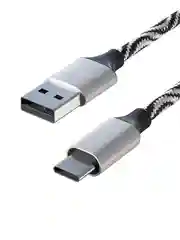 Кабель для зарядки Type-C и Micro-USB, 1 метр, 1.5 А, тканевая оплётка, 4 цвета