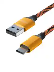 Кабель для зарядки Type-C и Micro-USB, 1 метр, 1.5 А, тканевая оплётка, 4 цвета