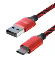 Кабель для зарядки Type-C и Micro-USB, 1 метр, 1.5 А, тканевая оплётка, 4 цвета